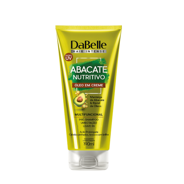 abacate nutritivo oleo em creme 190ml dabelle