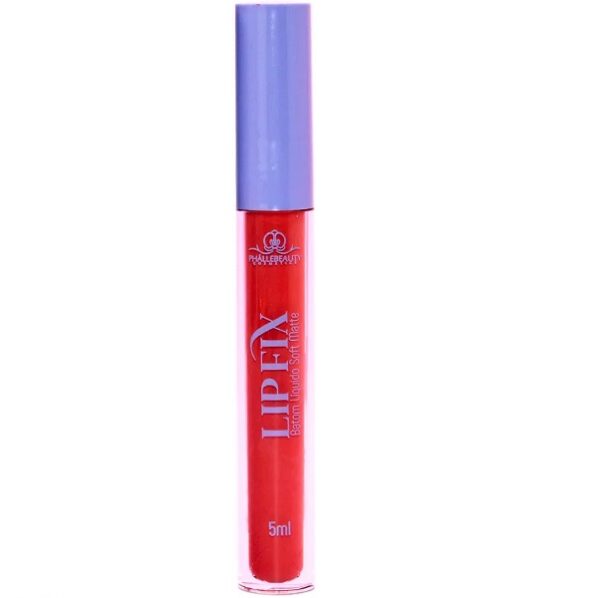 batom liquidosoft matte lip fix cor 6 phallebeauty cosmetics