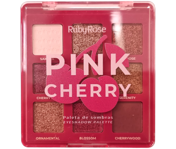 paleta de sombra pink cherry rubyrose